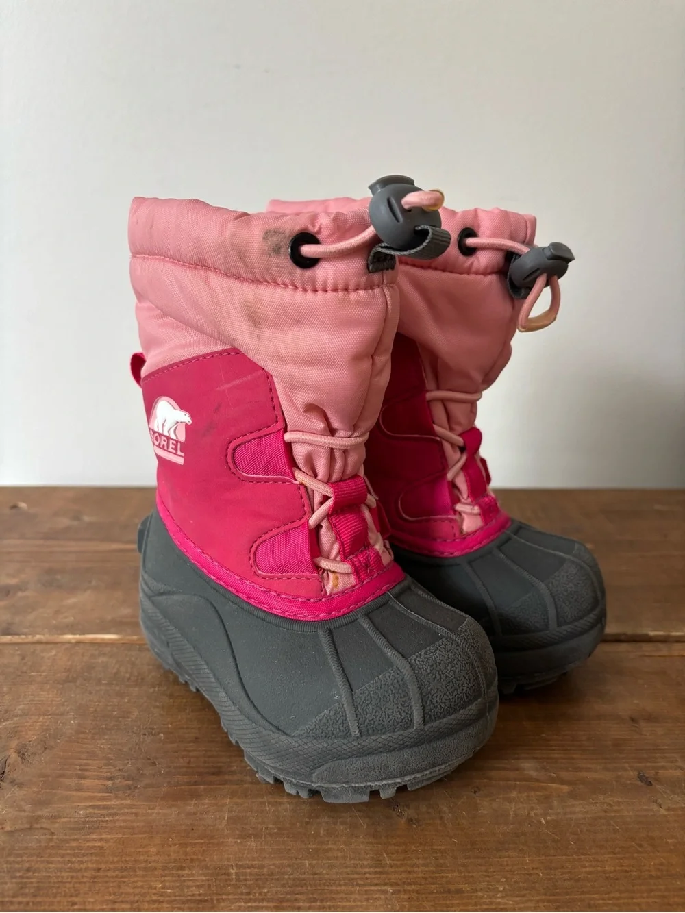 SOREL Pink Kids Winter Snow Boots Waterproof Toddler Size 6